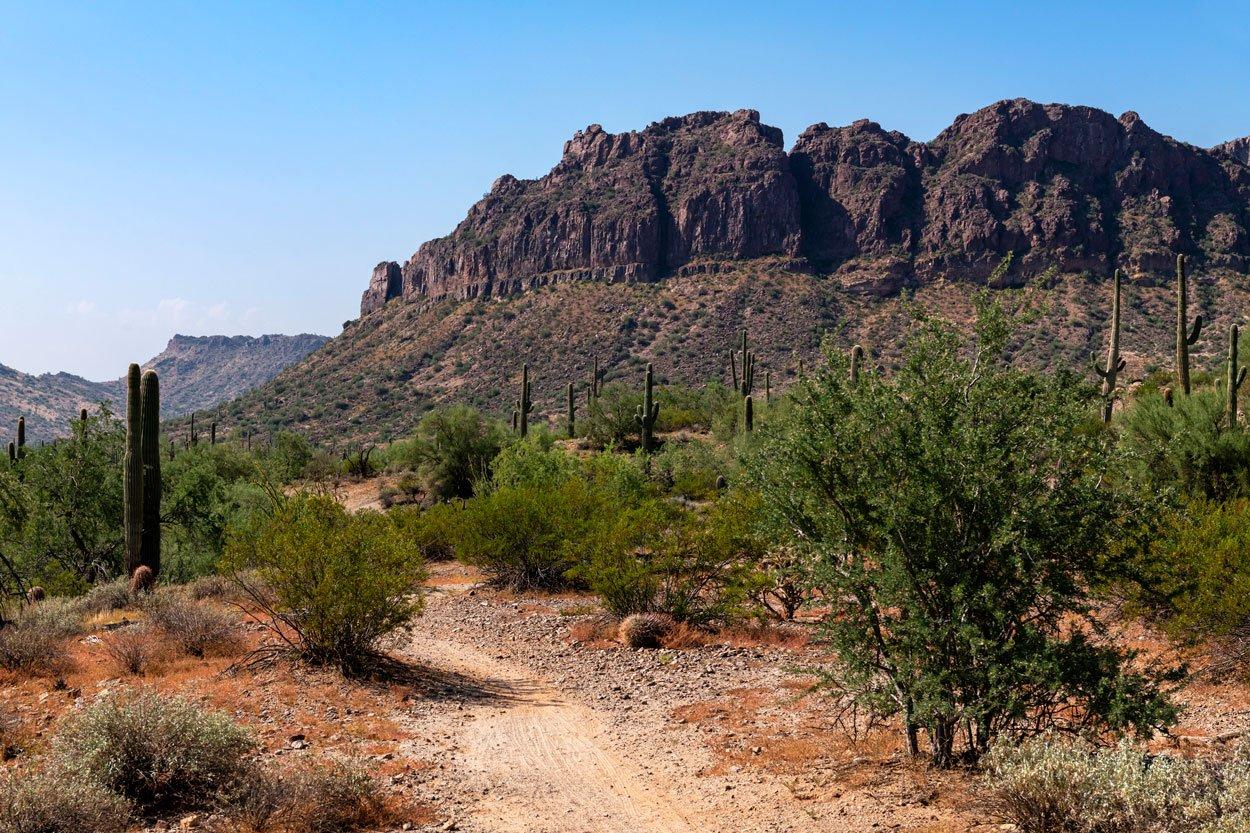San Tan Mountains in Arizona