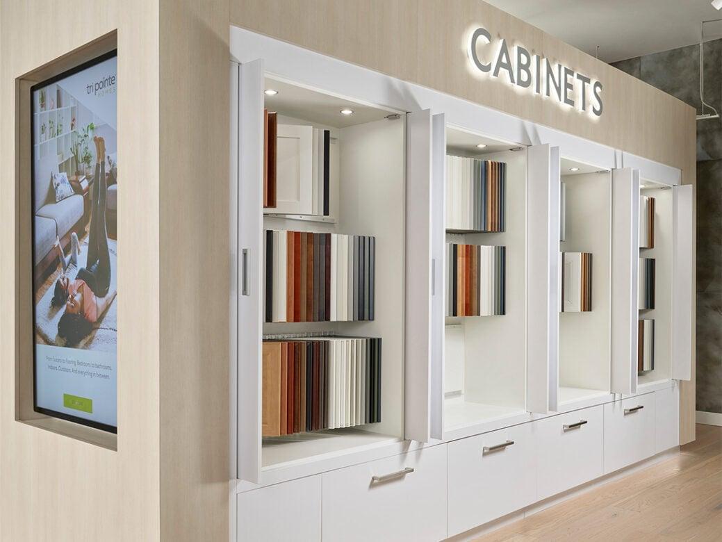 Cabinet Display with an extensive collection of door styles and colors