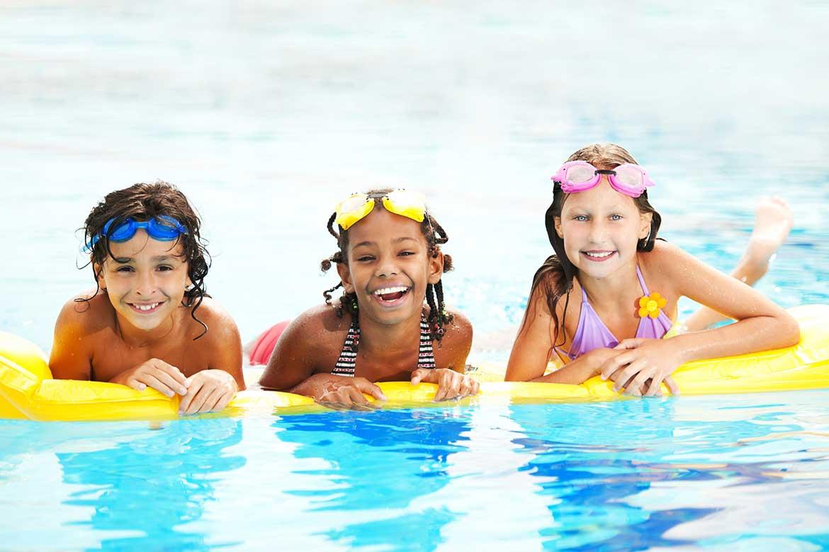 Kids in pool